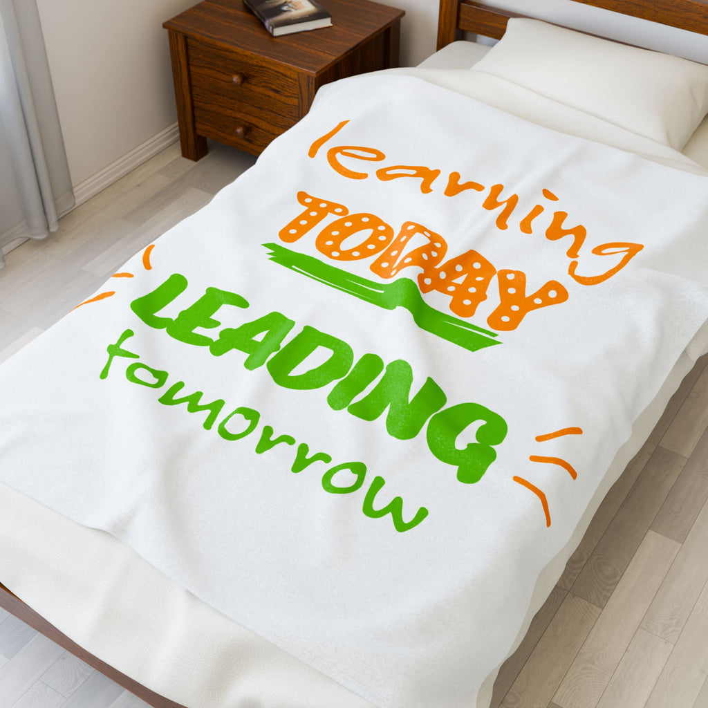 „Learning Today, Leading Tomorrow“ – Inspirierende Kuscheldecke für Zukunftsdenker